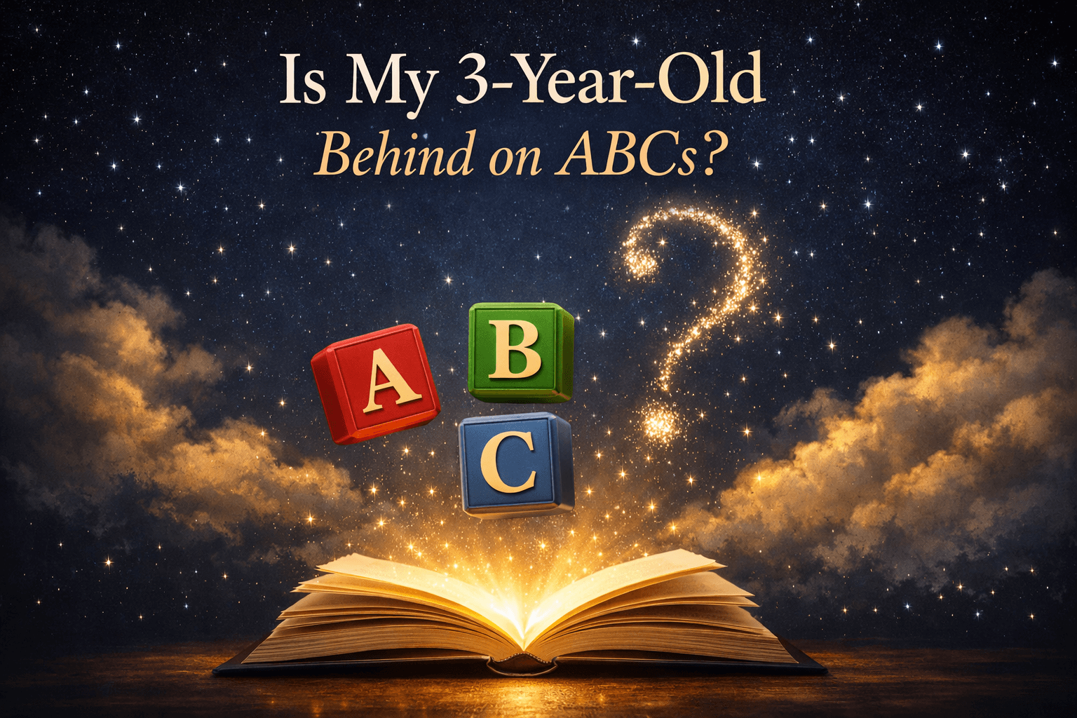 My 3-Year-Old Behind on ABCs
